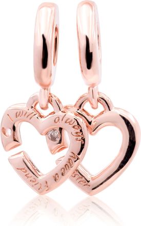 Pandora Linked Sister Hearts Split Dangle Charm