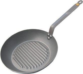 De Buyer Sart&eacute;n Grill Mineral B Element 32 Cm Sart&eacute;n De Hierro Acanalada