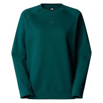 The North Face Hoodies & sweatvesten, Dames, Groen, XS, Katoen, Grafische Crewneck Sweatshirt
