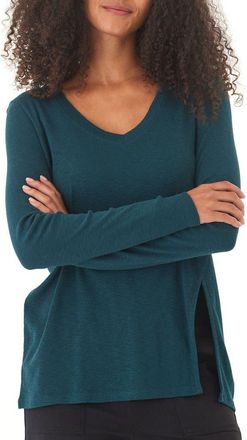 Threads 4 Thought Agatha Texture Slub Long Sleeve T-Shirt in Serrano at Nordstrom, Size X-Small