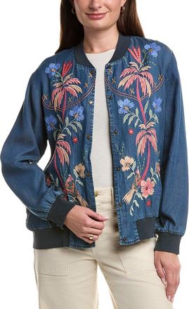 Johnny Was Snap Front Bomber Jacket