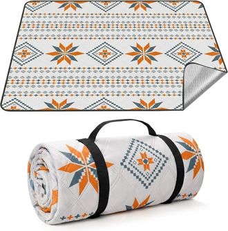 OEM Manta Para Picnic - Impermeable Y Resistente Al Arena - 200x200 Cm - Tela Oxford De 3 Capas - Lavable En M&aacute;quina Y Plegable Con Asa De Transporte - Pa