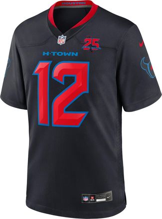 Nike Nico Collins Houston Texans 25th Season Nike Mens NFL Game Jersey in Blue | 67NM0B9H9HF-FY7