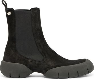 Diesel D-Mathieu - Suede boots with rubber outsole - Boots - Man - Black