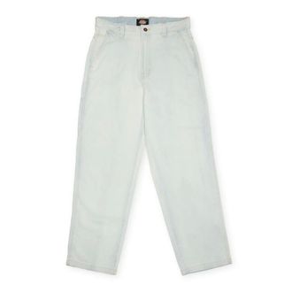 Dickies Jeans, Heren, Blauw, W32 L32, Denim, Ultra Lightwash Straight Jeans