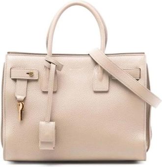 Saint Laurent Pre-owned Handbags, female, Beige, Size: ONE SIZE Pre-owned Sac de Jour