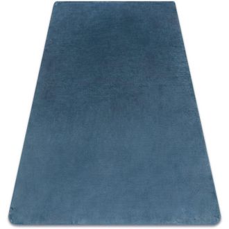 RugsX Rugsx - Alfombra De Lavado Moderna Posh Shaggy, Felpa, Gruesa Antideslizante, Azul Blue 120x160 Cm
