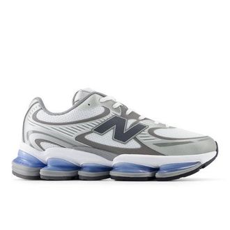 New Balance Unisex Abzorb 2000 en Blanco/Gris/Azul, Talla 37.5