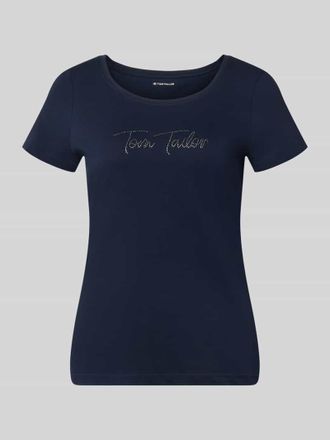 Tom Tailor Regular Fit T-Shirt aus reiner Baumwolle in Marine, Gr&ouml;&szlig;e XXXL