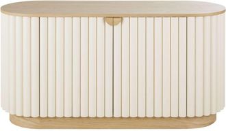 Maisons du monde Aparador de 2 puertas color blanco mate