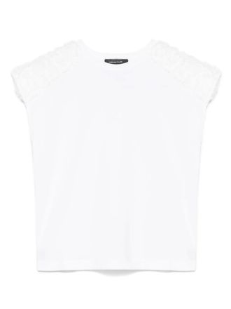 Fabiana Filippi ruffle-detailed T-shirt - White