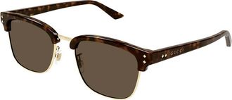 Gucci GG1897SK Asian Fit 002 Mens Sunglasses Gold Size 54 - Free RX Lenses - Free RX Lenses