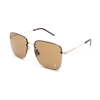 Saint Laurent SL 312 M Zonnebril - unisex - Accessoires - Geel - Maat: 58 MM Nylon