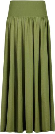 Zimmermann Gebreide Midi Rok in Ponte Jersey - Dames - Maxi Rokken - Groen - M - Rokken