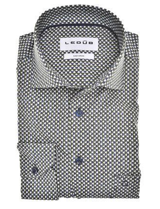 Led&ucirc;b business overhemd Ledub Modern Fit New groen