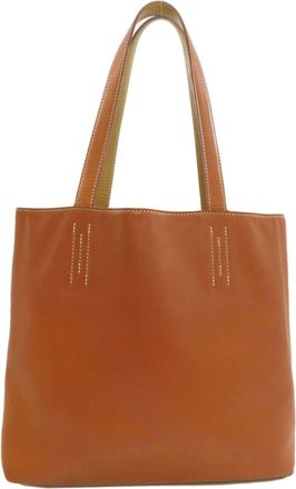 Herm&egrave;s Brown Swift Leather Tote Bag (Pre-Owned)