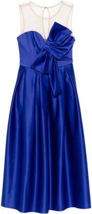 Nissa Abito da cocktail midi con fiocco - Blu