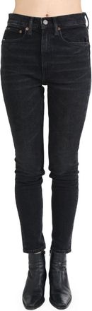 Polo Ralph Lauren logo-patch skinny jeans - women - Elastane/Cotton - 26 - Black