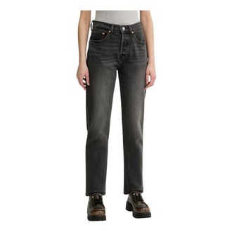 Levi's Dames, Jeans, Zwart, Maat: W26 L28 Katoen
