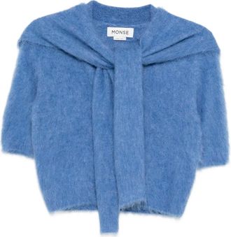 Monse Top con sciarpa - Blu