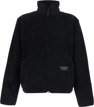 Pas Normal Studios Off-Race Pile Fleece Jas - Heren - Fleece jassen - Zwart - L - Polyester - Fitness