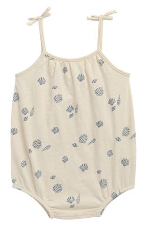 Rylee + Cru Nala Seashell Romper in Natural at Nordstrom, Size 18-24M