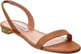 Aquazzura So Nude Woven Rafia Sandal