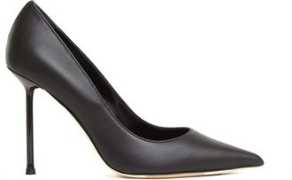 Ninalilou Graceful Black Leather Pumps