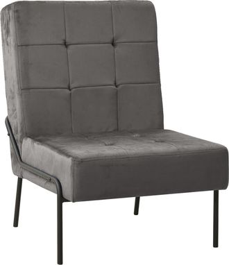 vidaXL Vidaxl - Silla De Relajaci&oacute;n De Terciopelo Gris Oscuro 65x79x87 Cm
