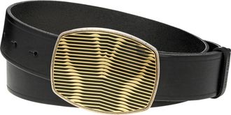 Roberto Cavalli Mens 35mm Adjustable Leather Belt, Size 105 cm