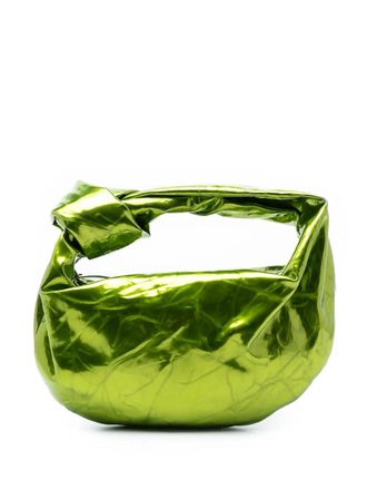 Bottega Veneta 2012-2025 Mini Metallic Crushed Calfskin Jodie hobo bag - women - Calf Leather - One Size - Green