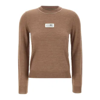 Maison Margiela Dames, Truien, Bruin, Maat: S Wol