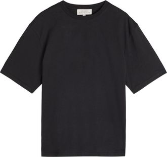 STUDIO NICHOLSON Branded Cotton T-shirt - Black - L