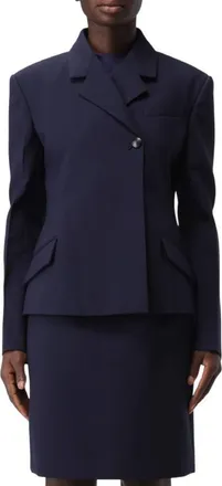 Ferragamo Double Breasted Slim-Fit Blazer, Brand Size 46 ( US Size 12 )