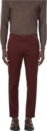 Mason's Milano Chino Broek - Heren - Chinos - Rood - 2XL - Katoen - Broeken