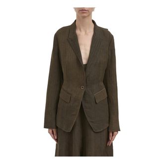 Uma Wang Blazers, female, Brown, Size: S Kylie Jacket