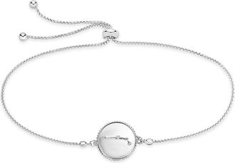Sterling Forever Sterling Silver Constellation Disk Bolo Bracelet