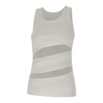 Coperni Sleeveless Tops, female, White, Size: M Spiral Tank Top
