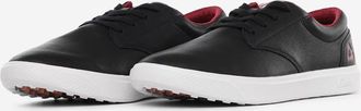 Travis Mathew The Wildcard 4MU189-0BRW Mens Black Leather Golf Shoes JOBB828