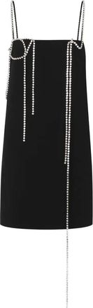 Moschino Mini-jurk met verfraaide bandjes - Zwart