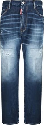 Dsquared2 Blauwe Broek voor Mannen - Heren - Slim Fit Jeans - Blauw - L - Jeans