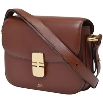 A.P.C. Grace Small Hobo Bag - A. P.C. - Hazelnut - Leather