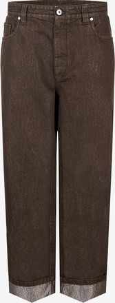 Brunello Cucinelli L&auml;ssige Jeans mit Lurex The Drawstring