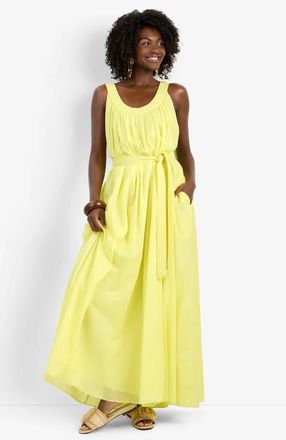 Trina Turk Jianna Sleeveless Cotton Dress in Citrus at Nordstrom, Size Medium