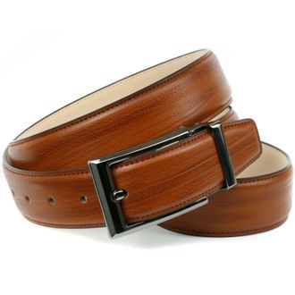 Anthoni Crown Lederg&uuml;rtel ANTHONI CROWN, Herren, Gr. 90, braun (cognac), Leder, unifarben, G&uuml;rtel Lederg&uuml;rtel, in angesagter Cognac Farbe, dunkel gl&auml;nzende elegante