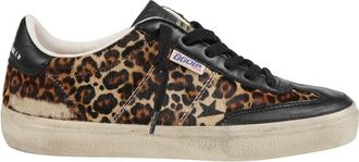 Golden Goose Leather Sneakers With Croc-Effect Detail