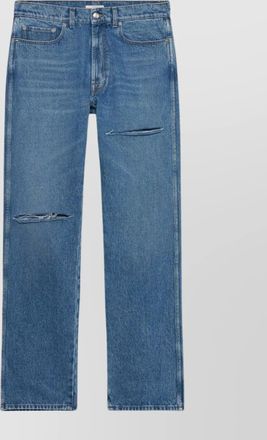 1989 STUDIO straight-leg denim trousers with distressed design