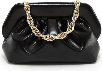 Themoir&egrave; Womens Bios Vegan Patent Leather Bag In Shiny Black