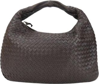 Bottega Veneta Pre-owned Shoulder Bags, female, Brown, Size: ONE SIZE Pre-owned Leather Shoulder Bag