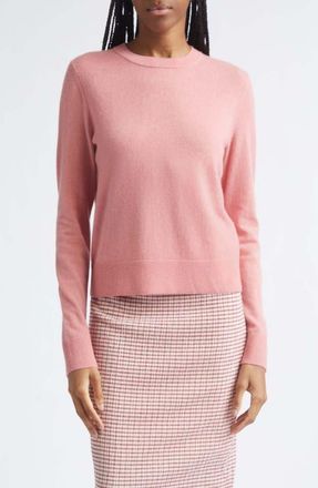 Vince Classic Crewneck Cashmere Sweater in Lotus Pink at Nordstrom, Size Xx-Small